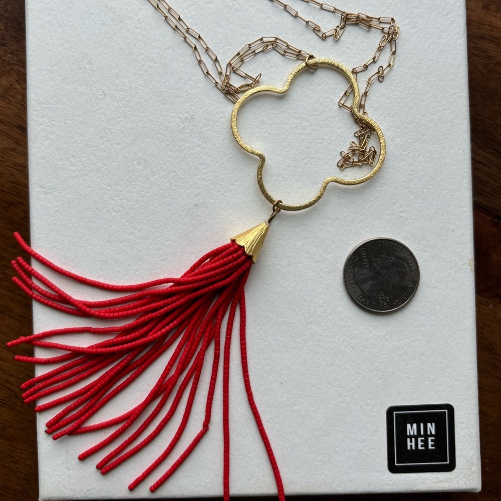 Genuine Gold and coral necklace